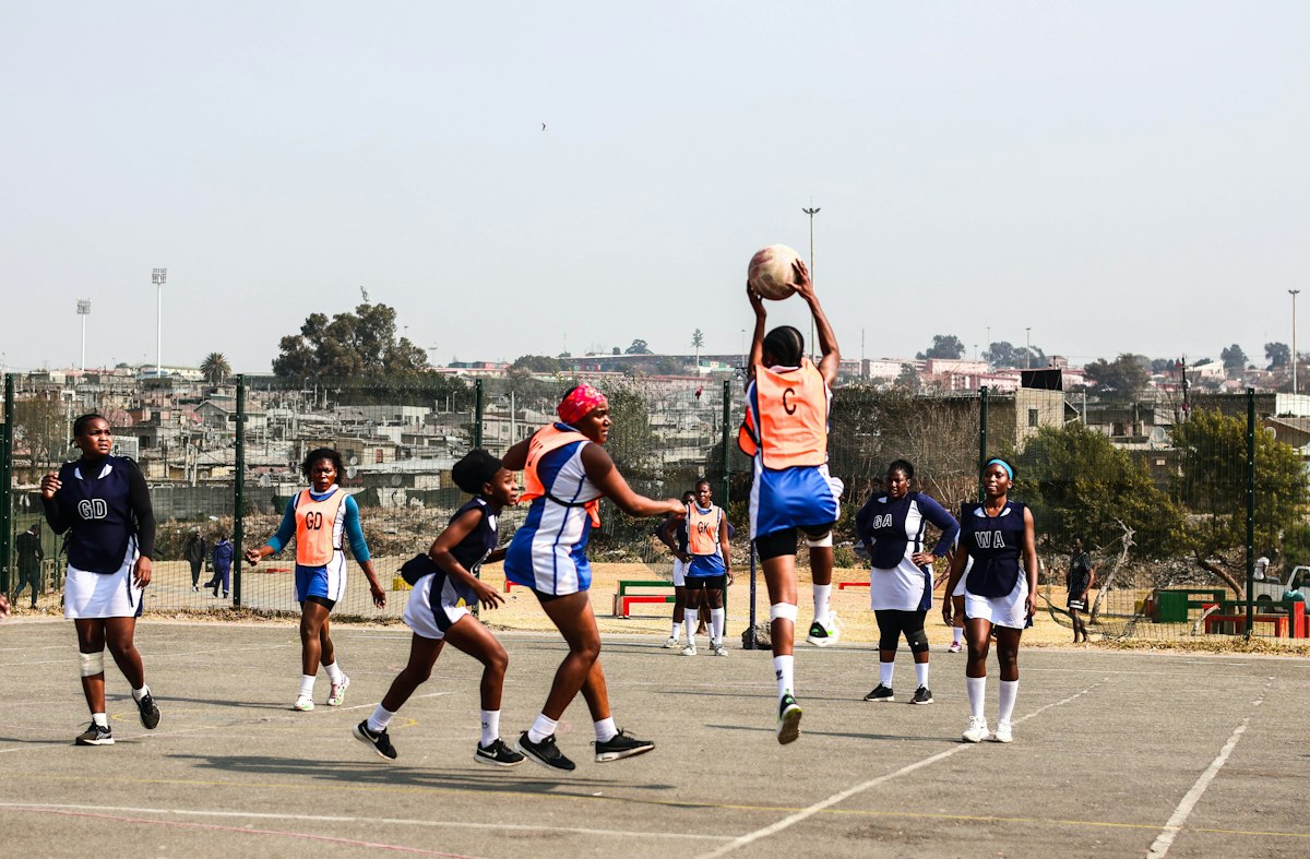 Gaborone Eagles basketbalwedstrijd