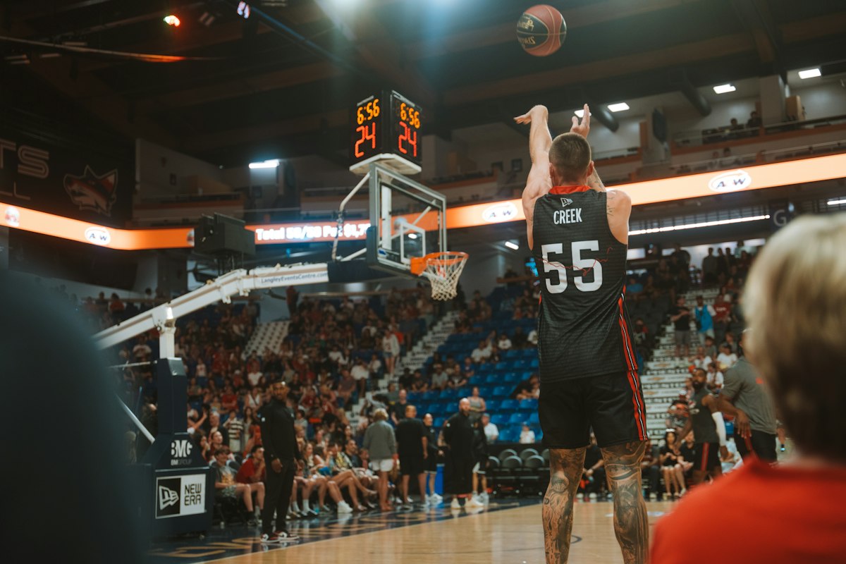 Botswana basketbalteam in actie